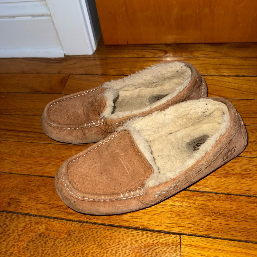 UGG Chestnut Shearling Lined Moccasins
